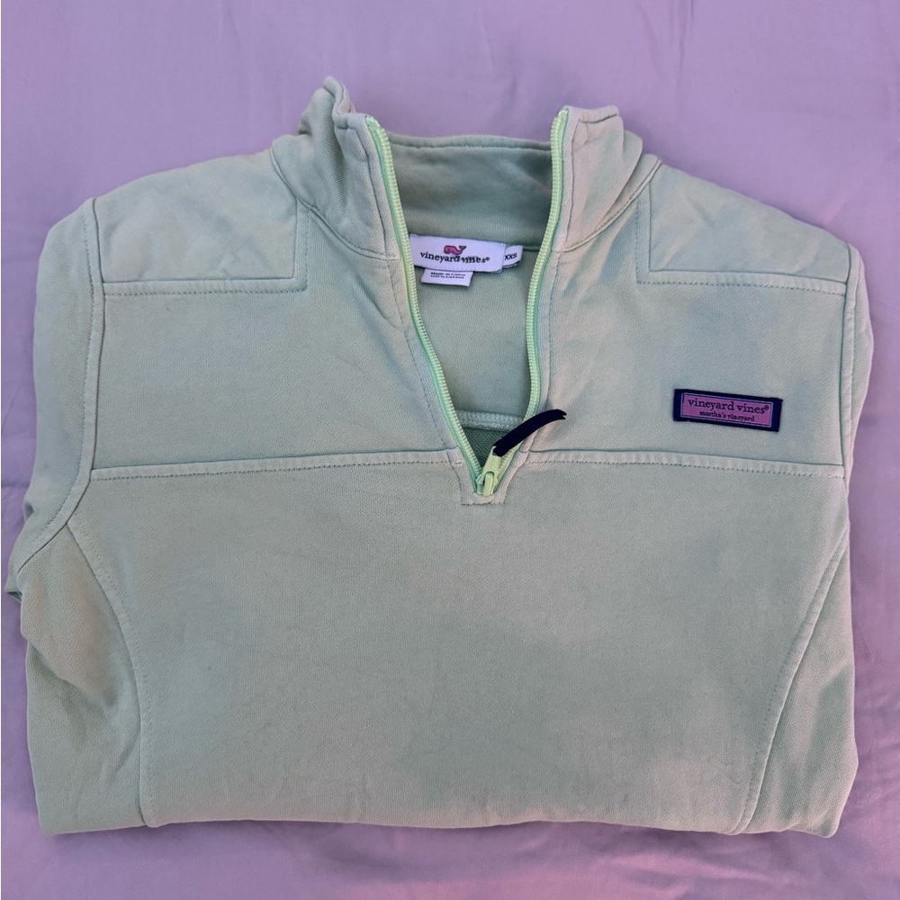 Vineyard Vines Light Green Pullover with Logo